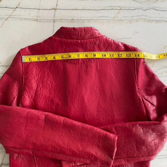 Maje Bonnie Leather Moto Jacket - Picture 8 of 12